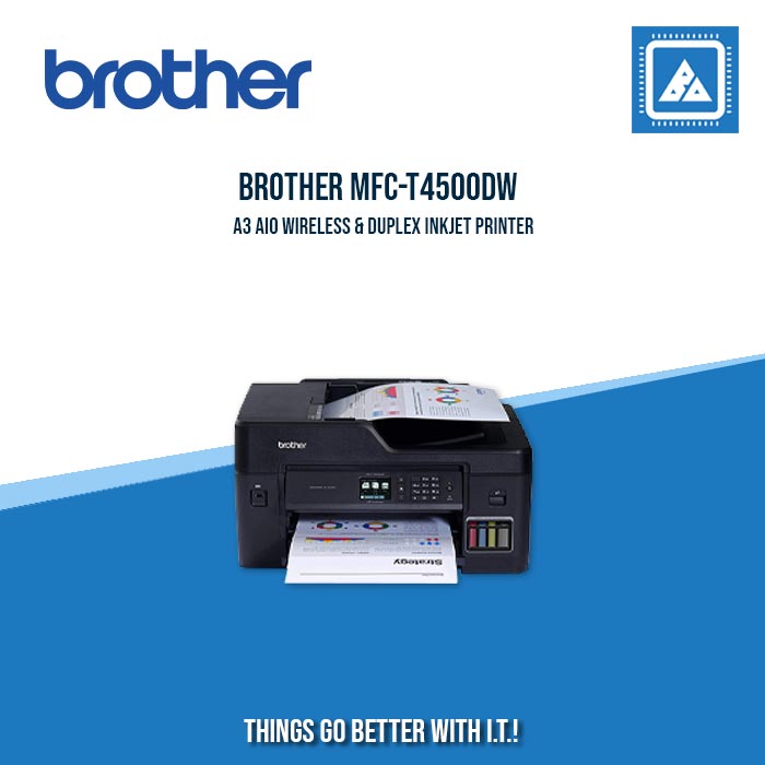 BROTHER MFC-T4500DW A3 AIO WIRELESS & DUPLEX INKJET PRINTER BROTHER MFC-T4500DW A3 AIO WIRELESS & DUPLEX INKJET PRINTER